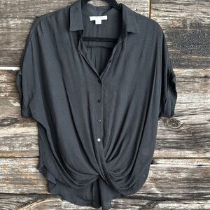 NWOT‎ FAVLUX Elegant Black Blouse.